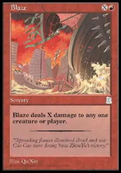 Blaze Magic mtg Light Play, English Portal 3 Kingdoms x1 - Image 1