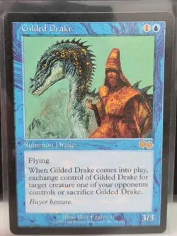 Gilded Drake MTG Urza's Saga NM Unplayed Pack to Sleeve - Image 1