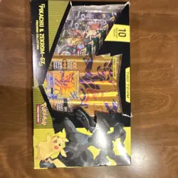 Pokemon Pikachu & Zekrom-GX Premium Collection Tag Team Box 10 Booster Packs - Image 1