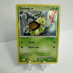 Turtwig 17/17 Cosmos Holo Pokemon Card Pop Series 6 2007 MP - Image 1