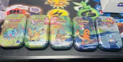 x5 Pokemon TCG Kanto Friends Mini Tin Set (D22) Art Set - Factory Sealed A19 - Image 1