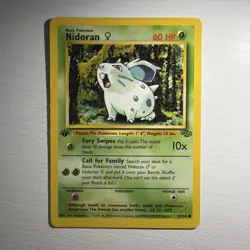 Pokemon 1st Edition Jungle Nidoran 57/64 NS1 - Image 1