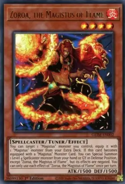 Yugioh! LP Zoroa, the Magistus of Flame - GEIM-EN002 - Ultra Rare - 1st Edition - Image 1