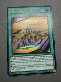 Yu-Gi-Oh! Mitsurugi Ritual 1st Edition SUDA-EN095 NM Ultra Rare - Image 1