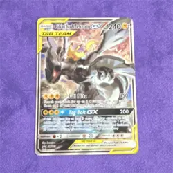 Pokemon Pikachu & Zekrom GX TAG TEAM Ultra Rare Holo SM9 Tag Bolt Card SM168 - Image 1