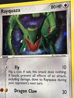 2006 Pokemon TCG Rayquaza Holo Rare Card 3/17 Pop Series 1 Promos - Image 2