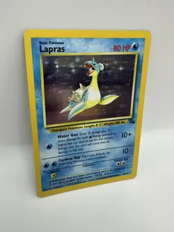 Pokemon TCG Lapras Fossil Holo Unlimited Rare Card 10/62 LP-NM Condition - Image 5
