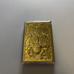 Charizard #06 23k Gold Plated Pokemon Card w/ COA Burger King *READ* - Image 4