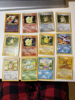 Pokemon Vintage Card Lot - Base Set Holo First Edition Japanese Jungle Fossil LP - Image 1