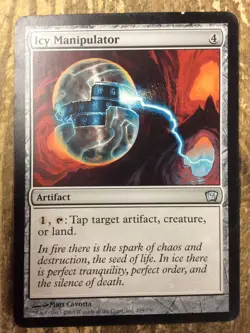Icy Manipulator Box Topper Oversize Card Magic The Gathering Used - Image 1