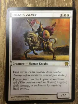 Paladin En-vec Box Topper Oversize Card Magic The Gathering Used - Image 1
