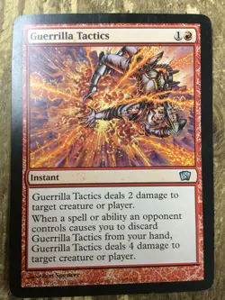 Guerrilla Tactics Box Topper Oversize Card Magic The Gathering Used - Image 1