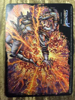 Guerrilla Tactics Box Topper Oversize Card Magic The Gathering Used - Image 2