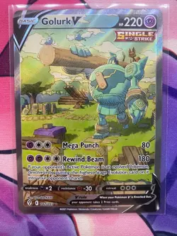 Golurk V 182/203 Rare Ultra Evolving Skies Pokemon Near Mint Pokemon Card - Image 1