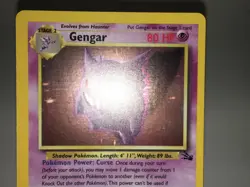 Holo Gengar Card - Unlimited - Ungraded NM - Fossil 5/62 - TCG WOTC 1999 - Image 3