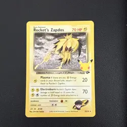 Pokemon Card - Rocket's Zapdos Celebrations Classic Collection 15/132 Holo - Image 1