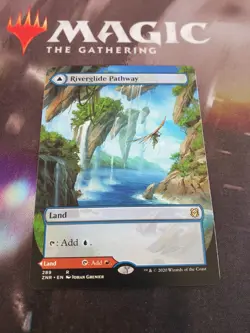 MTG. Riverglide Pathway. Extended Art. Zendikar Rising. Pack Fresh - Image 1