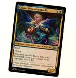 Obyra Dreaming Duelist #0210 Foil Wilds Of Eldraine Magic The Gathering Playset - Image 1