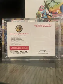 GRAIL🔥 2001 Pokemon Center New York REDEEM Black Star Promo 40 41 Lucky Stadium - Image 2