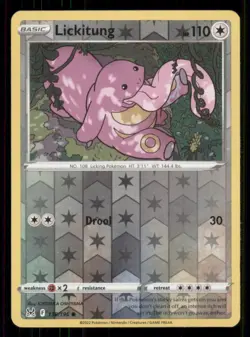 Lickitung SWSH11: Lost Origin #138/196 Common Reverse Holo Pokemon LP - Image 1