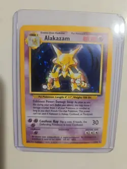 Pokemon TCG Alakazam Base Set 1/102 Holo 1999-2000 Wizards Base Set Holo Rare - Image 1