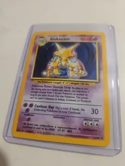 Pokemon TCG Alakazam Base Set 1/102 Holo 1999-2000 Wizards Base Set Holo Rare - Image 2