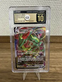 2021 Pokemon Evolving Skies Rayquaza Vmax #111 CGC 10 PRISTINE - Image 1