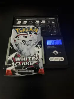 Very Heavy exactly 23.00! Pokemon White Flare Booster Pack Sealed! God PackU - Image 1
