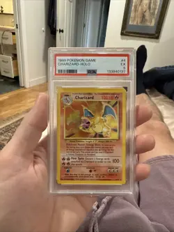 1999 Pokemon Game Charizard Holo PSA 5 - Image 1