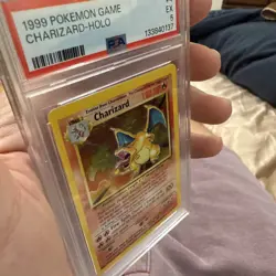 1999 Pokemon Game Charizard Holo PSA 5 - Image 3