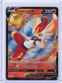 Cinderace V 18/72 Full Art Ultra Rare- 2021 Shining Fates - Pokemon TCG - Image 1