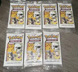 (6) Pokemon TCG Celebrations 25th Anniversary General Mills Cereal Booster Packs - Image 1