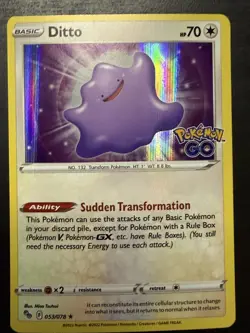 Ditto Holo Pokemon GO #053/078 - Image 1