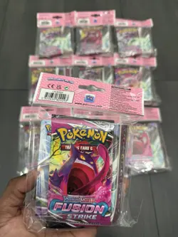 X10 Pokemon TCG Fusion Strike Mini Portfolio Album Binder & Booster Pack Sealed - Image 4