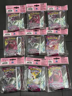 X10 Pokemon TCG Fusion Strike Mini Portfolio Album Binder & Booster Pack Sealed - Image 5