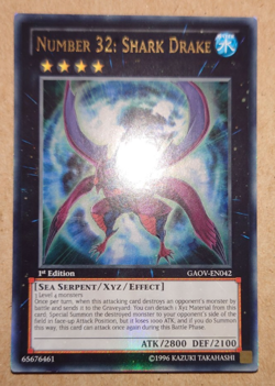 Number 32: Shark Drake GAOV-EN042 Ultra Rare 1st Edition Yugioh - Image 1