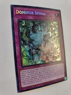 Dominus Spiral DOOD-EN079 Secret Rare Yugioh 1st Edition Doom of Dimensions Mint - Image 2