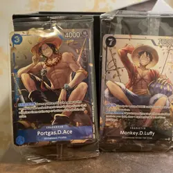 One Piece Monkey D. Luffy P-075,074,& 073 English Promo Tin Set Vol 2 Sealed!!! - Image 2