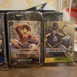 One Piece Monkey D. Luffy P-075,074,& 073 English Promo Tin Set Vol 2 Sealed!!! - Image 3