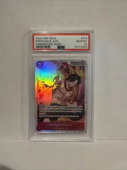 One Piece Paramount War Portgas D. Ace, OP02-013, PSA 10 - Image 3