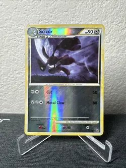 Pokemon Scizor TCG 7/90 Undaunted Soul Silver Reverse Holo Card 2010 MP - Image 1