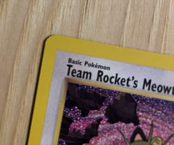 Pokemon Team Rocket’s Meowth 18 Black Star Promo Rare Card WOTC Vintage 1999 - Image 3