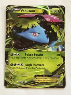 Venusaur EX XY28 XY Black Star Promos LP Pokemon Card TCG Holo - Image 1