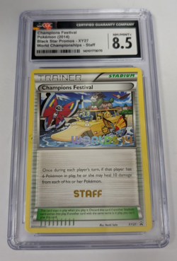 Champions Festival Pokemon 2014 World Championships Staff Promo Card CGC 8.5 - Image 1