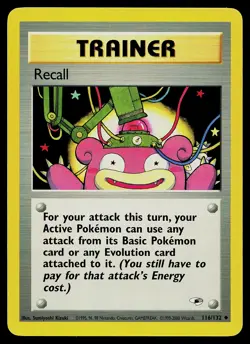 Pokemon Card - Recall Gym Heroes 116/132 Uncommon - Image 1
