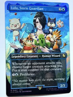 Lulu, Stern Guardian (Borderless) (Chocobo Track Foil) Commander: Final Fantasy - Image 1