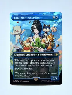 Lulu, Stern Guardian (Borderless) (Chocobo Track Foil) Commander: Final Fantasy - Image 2