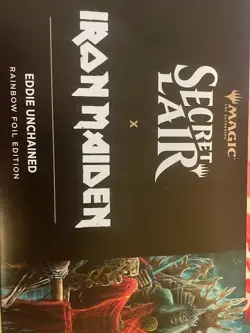 MTG Secret Lair x Iron Maiden: Eddie Unchained RAINBOW FOIL Edition - Image 1