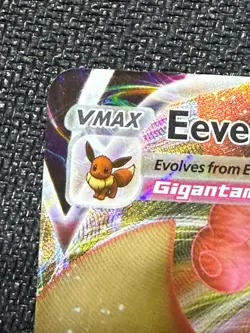 Pokemon TCG Eevee VMAX SWSH087 Black Star Promo Full Art Holo - Image 5