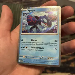 🌀SWIRL🌀 Kyogre 034/132 Cosmos Holo Knock Out Collection Box Promo Pokemon - Image 2